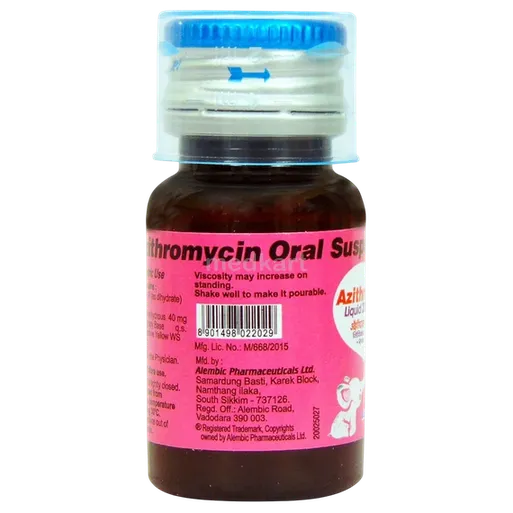 azithral 200mg syrup 15 ml